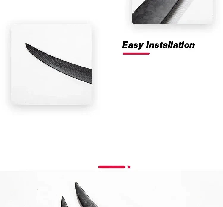 Real Carbon Fiber Spoiler For Tesla Model Y 2024 Trunk Spoilers Model 3 Highland Rear Door Tail Trunk Wings Car Accessories