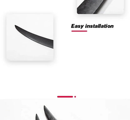 Real Carbon Fiber Spoiler For Tesla Model Y 2024 Trunk Spoilers Model 3 Highland Rear Door Tail Trunk Wings Car Accessories