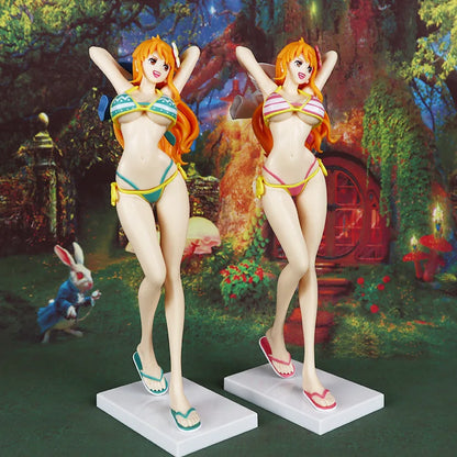 One Piece Anime Figure Nami Shirahoshi Nico Robin Nefertari D Vivi Action Model Pvc Statue Desktop Ornament Collection Toys Gift