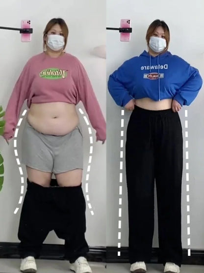 Slimming High Waist Ice Silk Wide Leg Pants for Pear aped Women Casual Summer orts plus Size  pe Comfortable Trousers