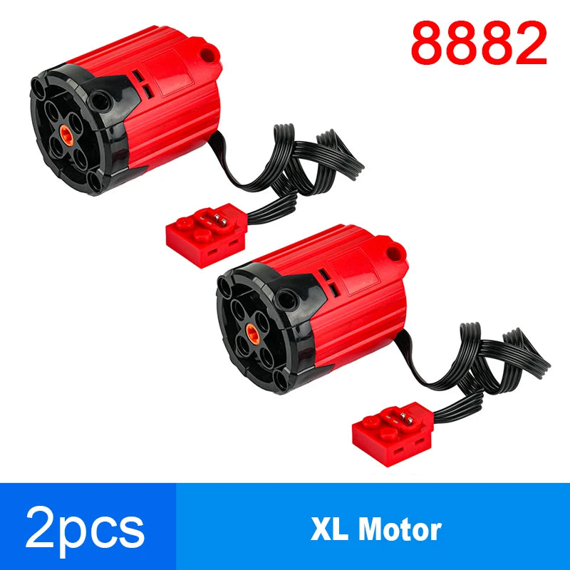 8882 XL Motor Red PLus Building Blocks MOC Technology Parts Power Functions Power Motor for Logoeds DIY Car Truck Power Up