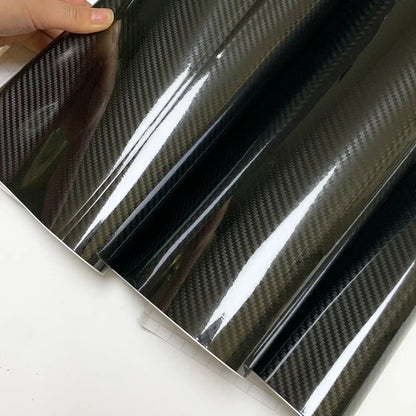 Glossy Matte Carbon Fiber Vinyl Car Wrap Films Bubble Free for Car Sticker Laptop Skin Phone Cover Motorcycle Vehicle Decal