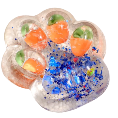 Fruit Cat Paw Squeeze Toy Kneading Soft Fruit Pinch Fidget Toy Handmade Cat Paw Slow Rebound Decompression Toy Children Gifts