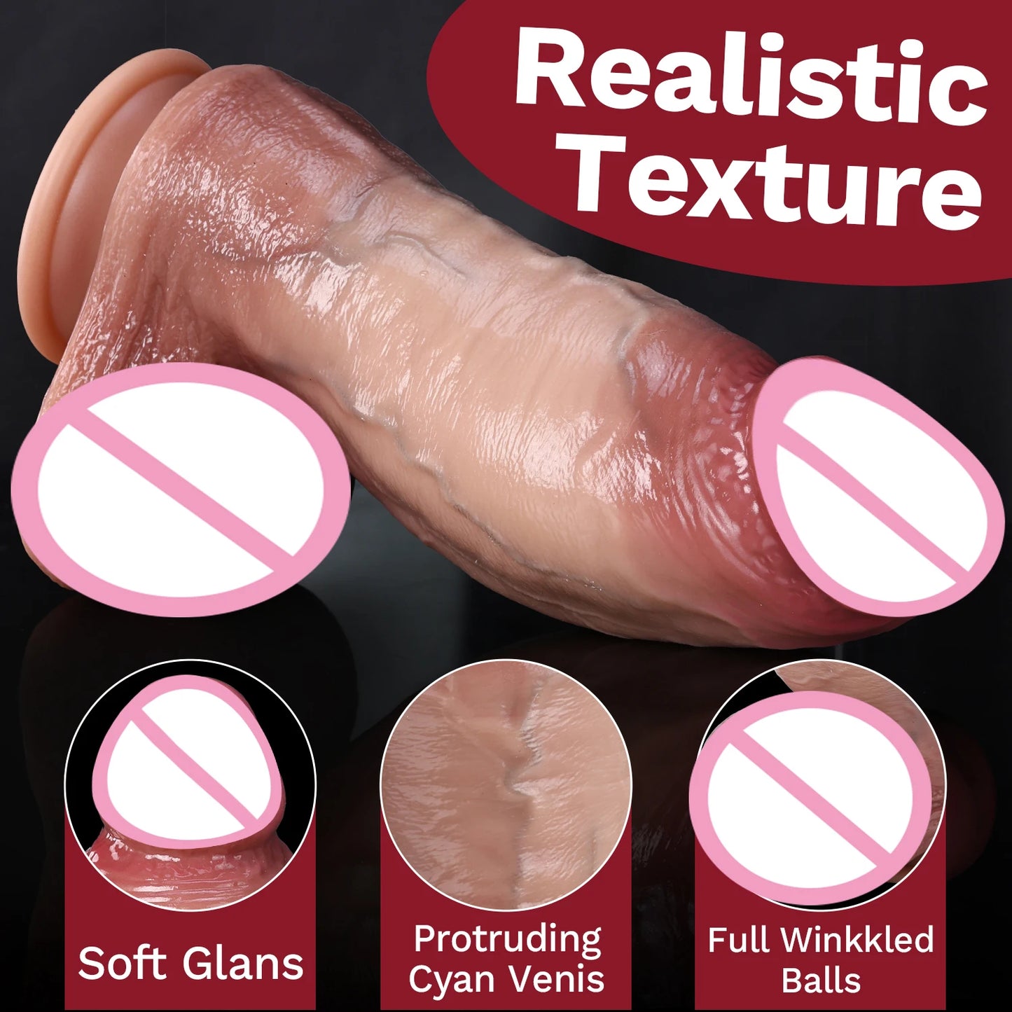 oversized mega realistic dildo big ass vaginal dilation masturbation wand thick penis male and female sex toys for super gamers