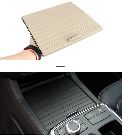 New  Car Center Console Shutters Cup Holder Slide Roller Blind Cover For Mercedes Benz Ml/Gl/Gle/Gls Class W166 W292 2012-2018