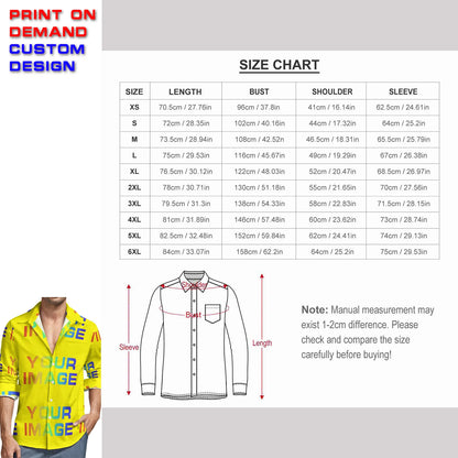 Print On Demand Customized Public Custom Images Picture Man Dress Shirt Party Uniforms Matching Clothes DIY Dropshipping