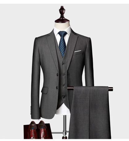 Top Rated Suits for Men | Luxury Slim Fit 3-Piece Suit, Hot Selling Wedding Wear