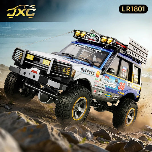 1/18 Full-Size LR1801 Professional Remote Control Car 2.4 GFour-Wheel Drive Simulated Off-Road Climbing Car Model Outdoor Toy