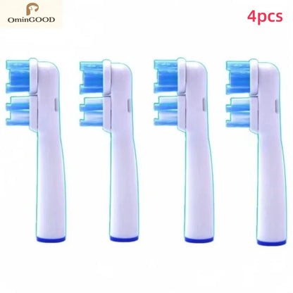 4-24pcs Dual Clean Replacement Brush Head Compatible with OralB Electric Toothbrushes Fit 100 500 1000 2000 3000 5000 6000 7000