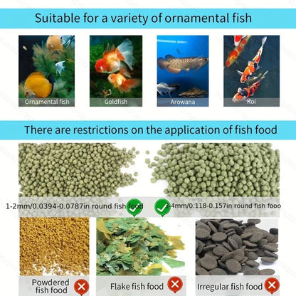 1PC WIFI/Button Version automatic fish feeder, fish tank accessories intelligent turtle feeder for feeding fish (No 5V 1A Plug)