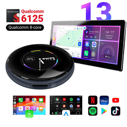 LEXXSON Ai Box 4+64GB Wireless Carplay Adapter Android 13 Netflix Youtube IPTV Video Box For Cars With Wireless or Wired Carplay