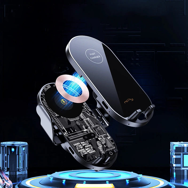 Special Mobile Phone Holder For Mazda CX-5 CX5 KF 2017 2018 2019-2025 Car Qi Wireless Charging Phone Mount Car MagSafe Charger