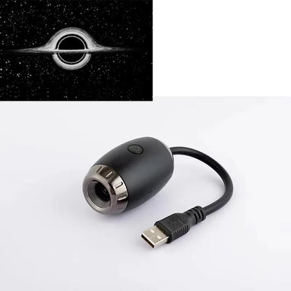 Car Interior Light Roof Star Light USB LED Starry Atmosphere Projector Decoration Night Party Decor Romantic Saturn Galaxy Light