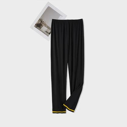 Spring, Autumn and Winter Men's Single-Piece Pajama Pants, Thickeneded Pants, Plus Fat, Large Size, Casual, Can Be Worn Outside, Fashionable Home Pants
