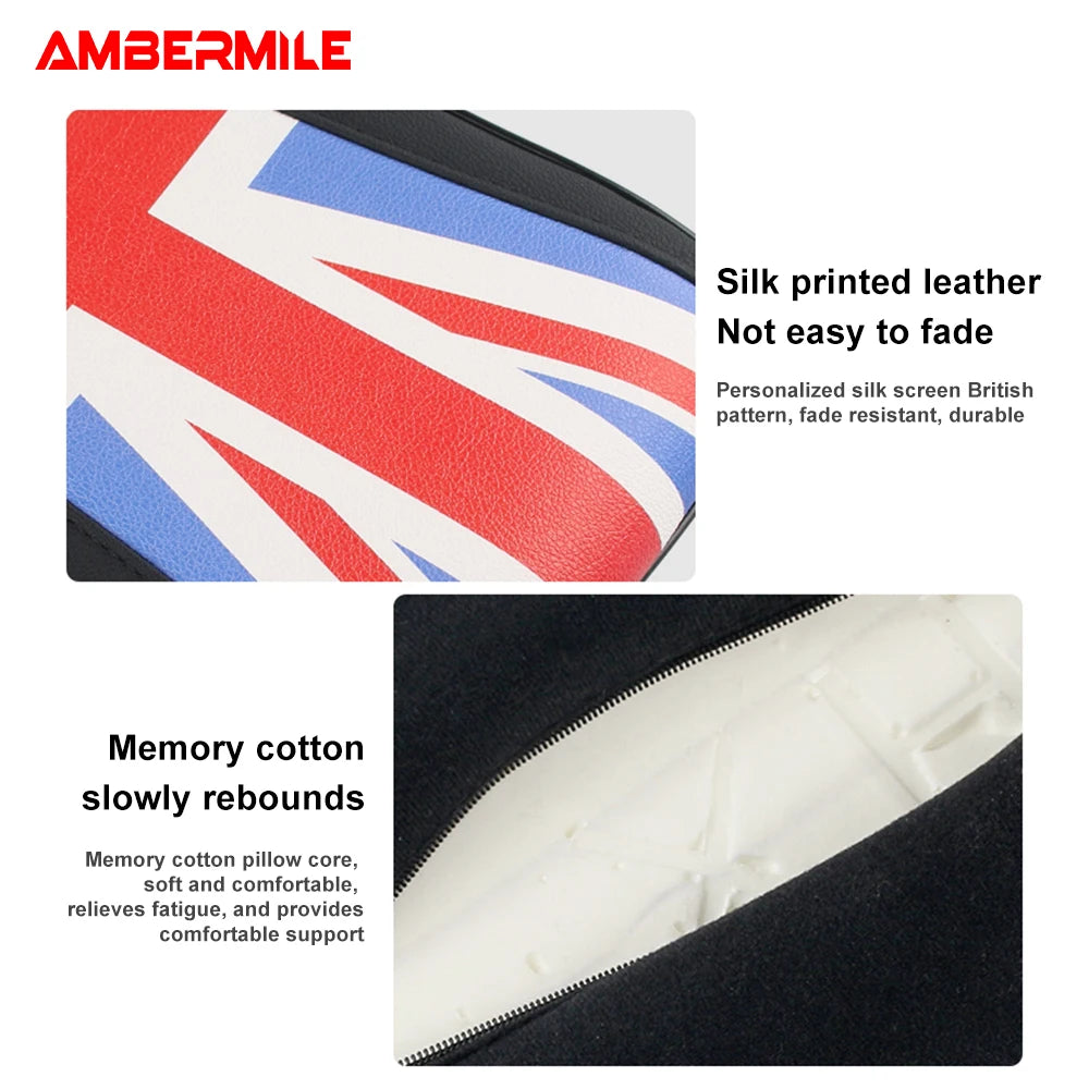 Leather For Mini F54 F55 F56 F60 R55 R56 R60 Auto Hand Rest Pad Central Armrest Storage Box Cover Protective Mat Accessories