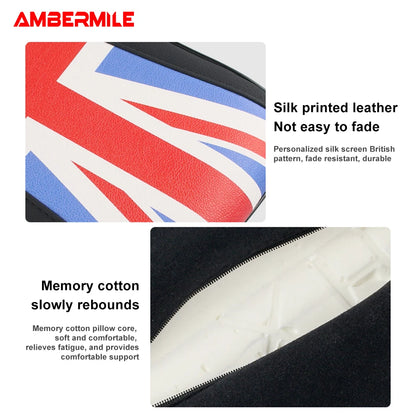 Leather For Mini F54 F55 F56 F60 R55 R56 R60 Auto Hand Rest Pad Central Armrest Storage Box Cover Protective Mat Accessories