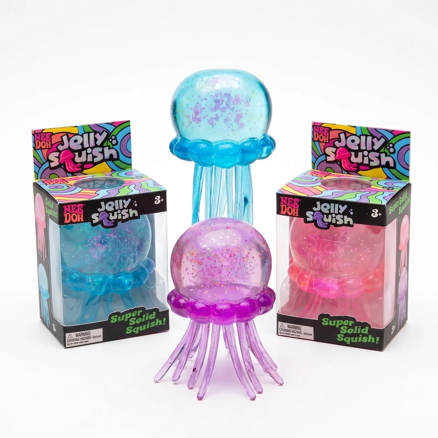 NeeDoh Jellyfish Fidget Toy for Kids And Adults Soft Jelly Squeeze Water Sensory Stress Relief Squish Toy