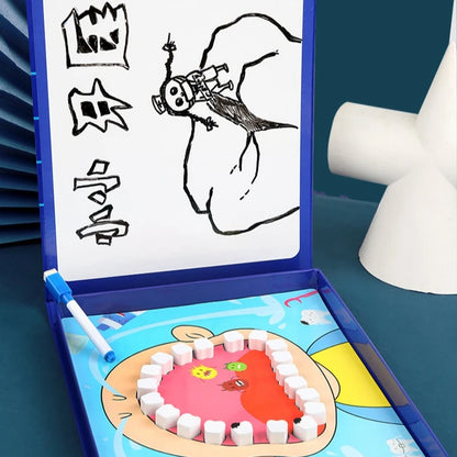 Childrens Wooden Realistic Pretend Play Dentist Role Playing Educational Early Childhood Toys Doctor Set for Kids Birthday Gifts