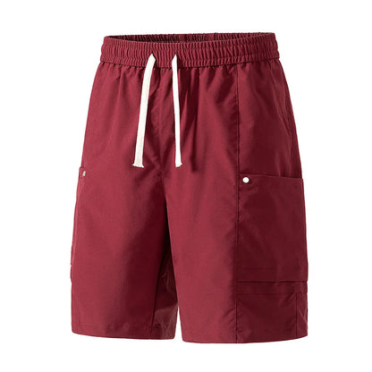 Streetwear Men's Casual Workwear Shorts Breathable Quick Dry Straight Leg Five-Quarter Pants Summer Sports Leisure Cargo Shorts