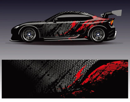 Black Car Sticker for Universal Car Sticker for Univers Vinyl Stripe on Left and Right Side Graphics Sticker Car Body Decoration