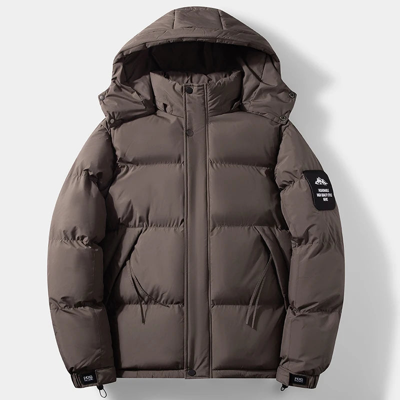 Winter Outdoor Sports Leisure Windproof Breathable Warm Cotton Clothing Comfortable Fashionable Trendy Men's Hooded Jacket