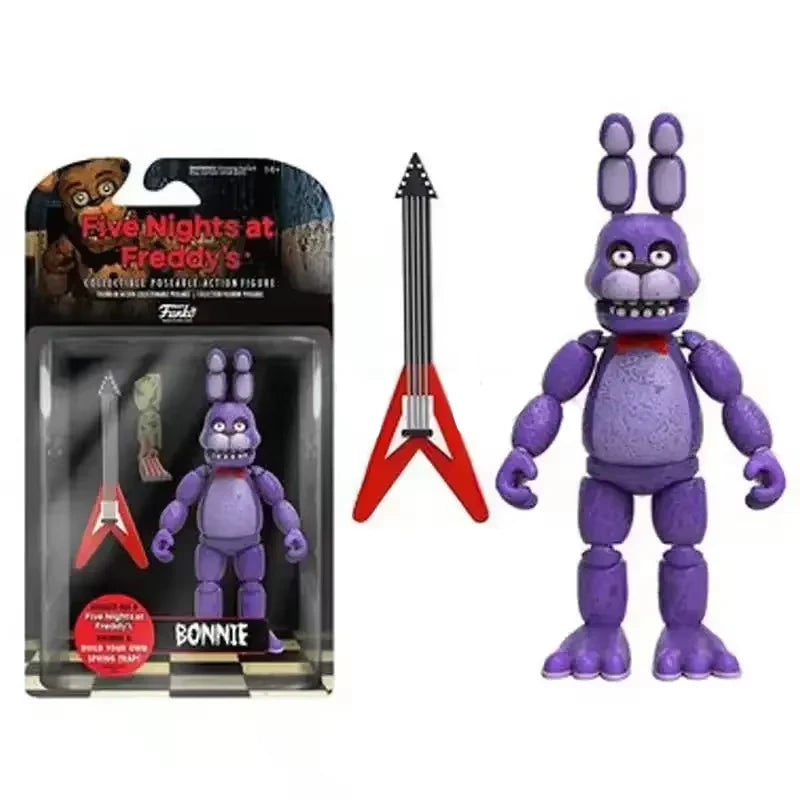 In Stock FNAFs bear's midnight harem five nights Bonnie/Freddy/Chica/Foxy Action Figure Model Toys Birthday Children's Gifts