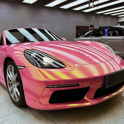 Car Sticker Wrap Film Diamond Gold Pink Auto Color Change Vinyl Film PVC Sticker PET Bubble Free Wrapping Car Accessories
