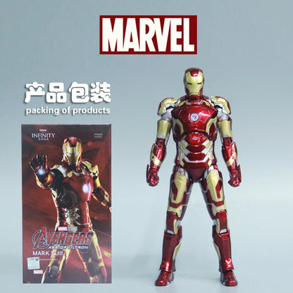 Marvel Avengers ZD Toys Iron Man MK3 MK1 MK6 MK7 MK5 Tony Stark Iron Patriot War Machine Action Figure Ironman Collect Toy Gift
