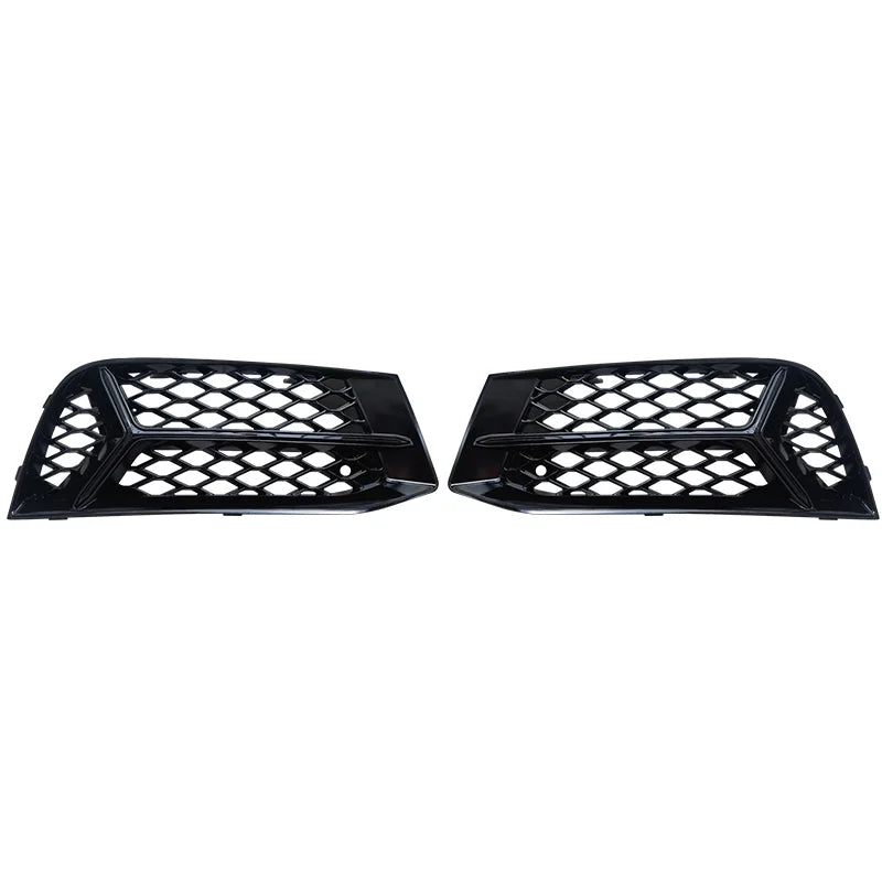 2Pcs HONEYCOMB Mesh Fog Light Grill Cover For Audi A3 2017-2020 Bezel Car Front Bumper Lamp Grille Racing Style Auto Accessories