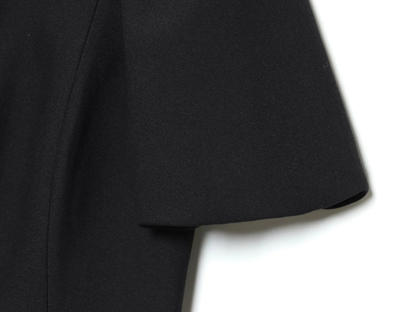 ZARK Fashionable round Neck Bubble Sleeve Short Dress Polyester High Waist Skirt for Women City Commuting Casual Wear Zipper ...