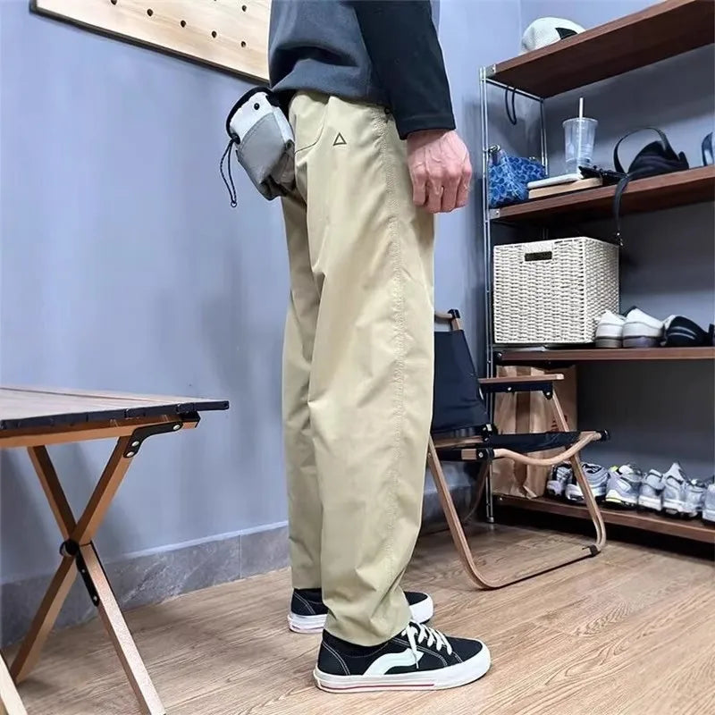 Men's Soft  Climbing Pants Spring Autumn Casual Workwear Outdoor Mountain Climbing Trousers Waterproof Windproof Straigh...