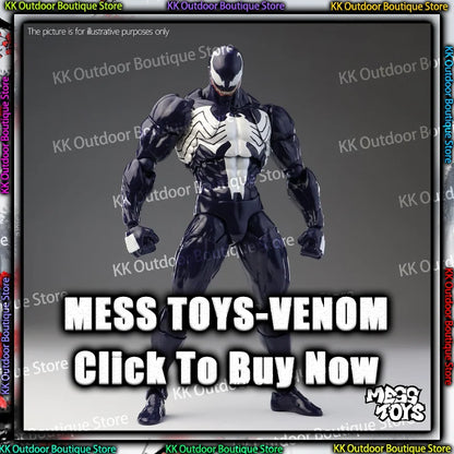 NEW Mess Toys Venom Lethal Neighbor Spider Man Symbiotic Black Suit Messtoys Spiderman Anime Action Figure Model Doll Gifts Toys