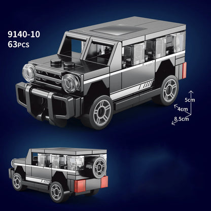 MOC Speed Sports Super Race Car Model Building Blocks Pickup Police Bricks City Racing Vehicle SUV Technical Rally Sport Toy
