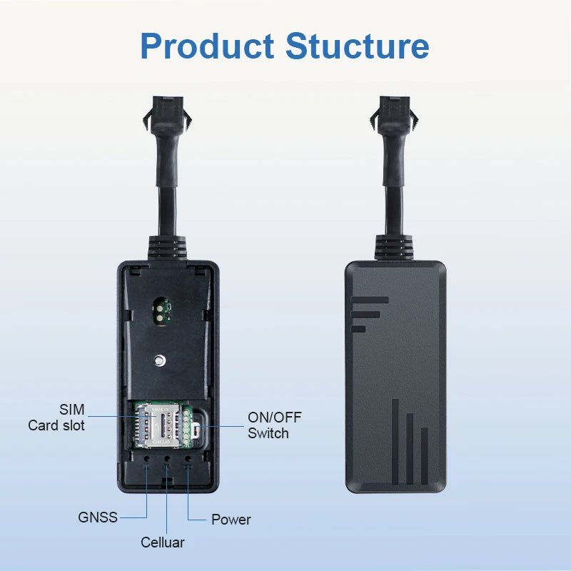 TrackerKing 3pieces J16 4G+2G Vehicle GPS Tracker  ACC Relay GSM Global Real Time Tracking GT06