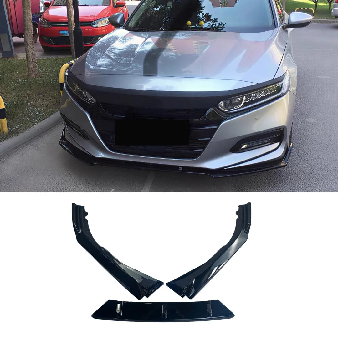 Front Bumper Protector Lip Chin Splitter For Honda Accord 10th Sedan 2017-2022 ABS Car Exterior Parts Tuning Styling Accessories