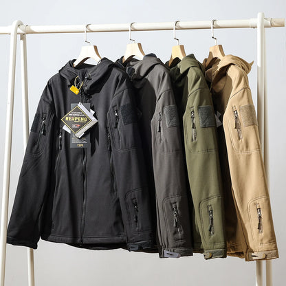 ARC New Storm Jacket Outdoor Sports Camping Mountaineering Fashion Men Plus Cashmere Windproof Waterproof Function Storm Jacket