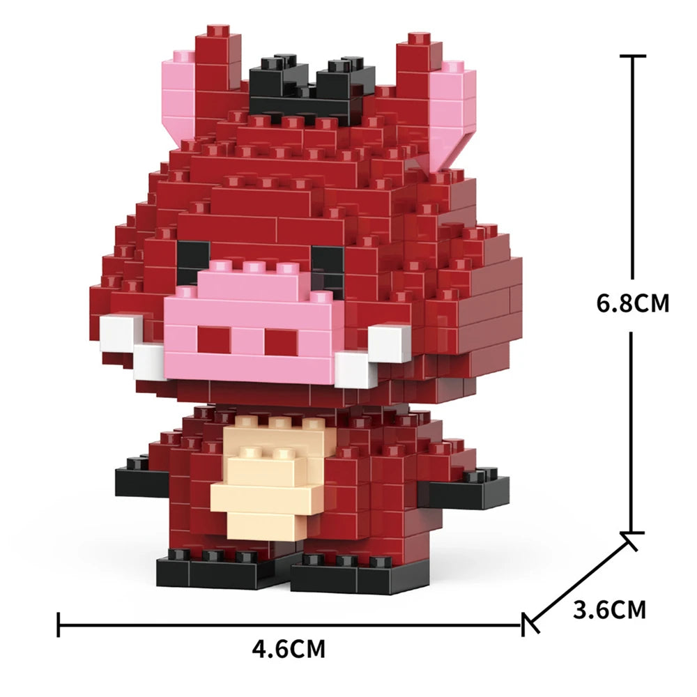 Cartoon Anime Hello Kitty Panda Refrigerator Magnet Blocks Kuromi My Melody Cinnamoroll Building Blocks Toy Kids Birthday Gift