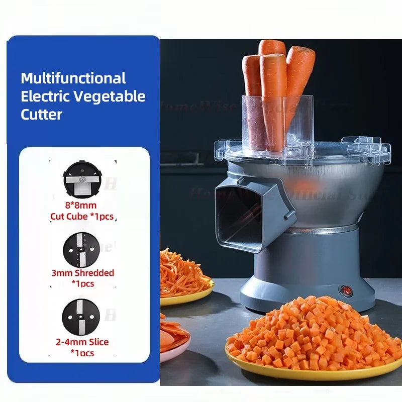 LX M1 Commercial Electric Vegetable Cube Cutting Machine Fruit Slicer Cutting Strip Dice Food Processor 3 in 1 220V-240V 110V
