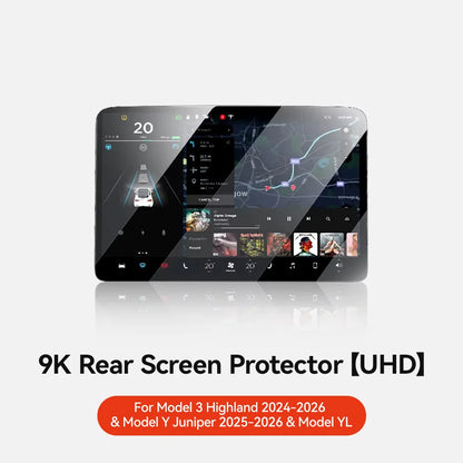 YZ Tempered Glass Film Protector For Tesla Model 3/Y/YL Highland Juniper 2025-2026 Rear Row Center Control Screen Protective