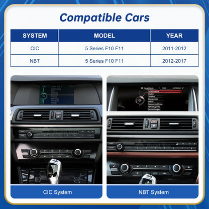 10.25 Inch Linux Display Multimedia Player For BMW Car 5 Series F10 F11 2011-2017 CIC NBT GPS Carplay Touch Screen