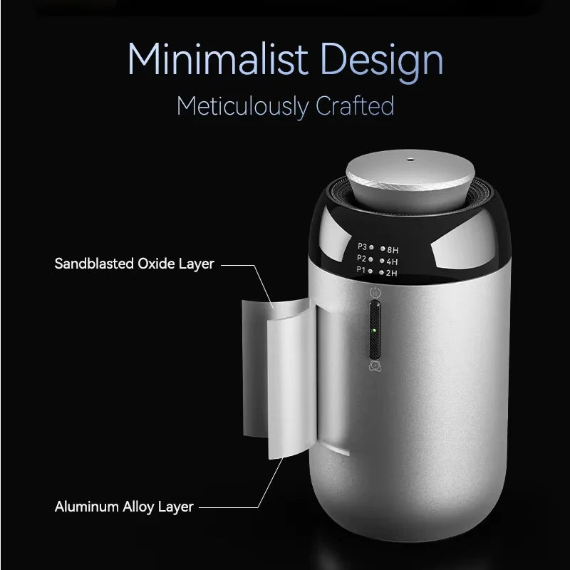 Smart Portable Car Aroma Diffuser  Battery USB Powered 10ml Capacity Timing Air Freshener Home Room Auto Oil Scent Machine