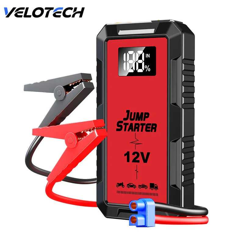 Car Emergency Jump Starter Power Bank 12V 6000A Large Capacity Car Battery Ignition Tool CEUL With Digital Display