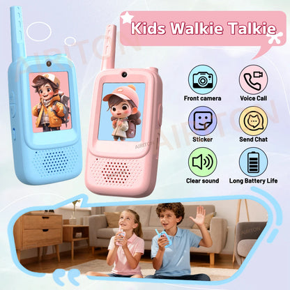 Lastest Video Walkie Talkies for Kids Upgrade JK300 JK200 Toddler Toys Indoor Camping Birthday Chirstmas Gifts for Kids Age 3-12