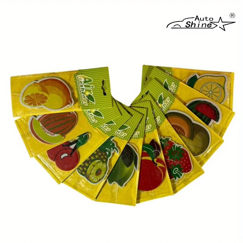 3-80pcs Car Air Freshener Natural scented tea paper Cone Hanging perfume vanilia fragrance Fruit car accessories interior