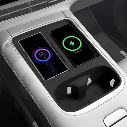 For Xpeng G6 2025 2026 Wireless Charging Pad Silicone Pad Cup Holder One Decoration Automobile Refit Accessory Set