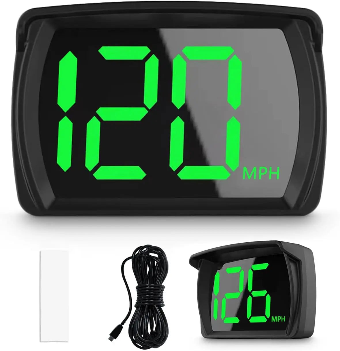 Car GPS HUD Head Up Display Universal Digital Speedometer Projector Kmh/Mph Big Font Speed Meter Displayer USB Cable Plug & Play