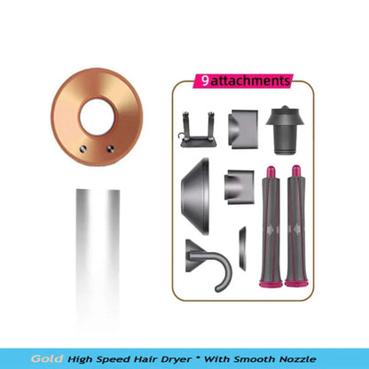220V High-Speed Hair Dryer Super Leafless Hair Dryer Personal Hair Care Styling Negative Ion  Portable Fast-Drying Hair Dryer