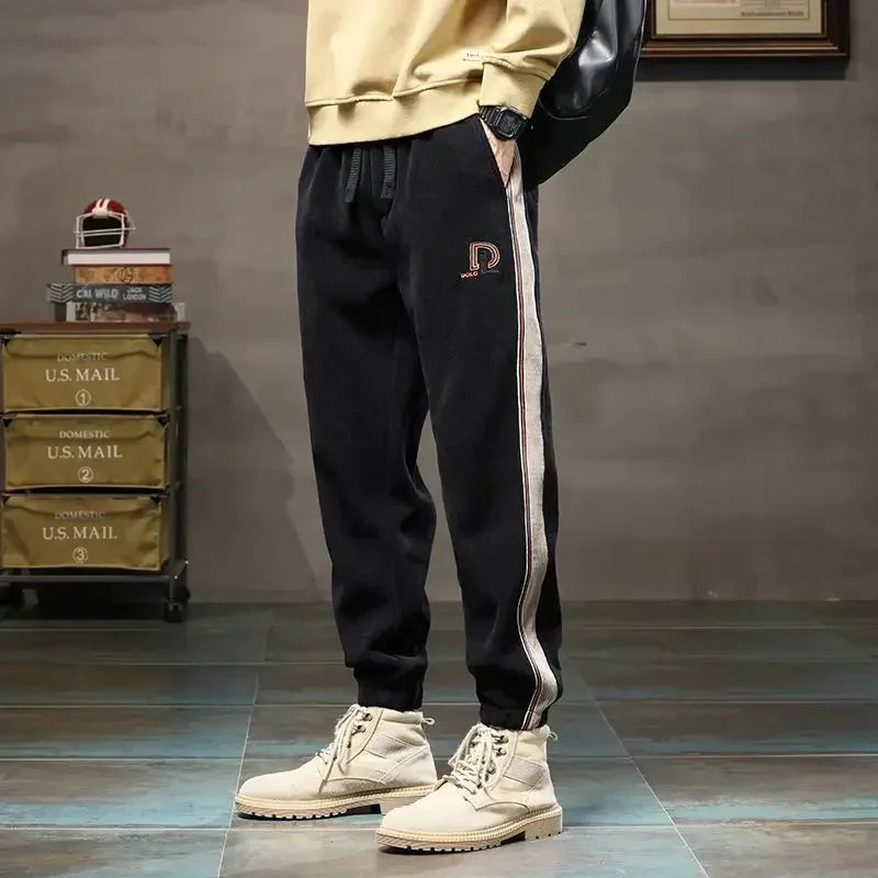 Men's Sweatpants Corduroy Trousers Athletic Black Man Sweat Pants Harem Sport Track High Quality Baggy Fashion Y2k New Items In