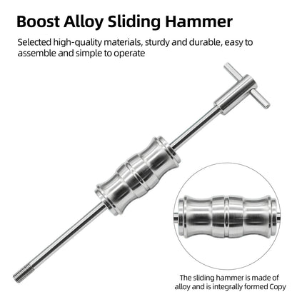 12Pcs/Set Slide Hammer Bearing Removal Tool Internal Extractor for Car Maintenance Blind Hole Bearing Extraction 8-32mm Range