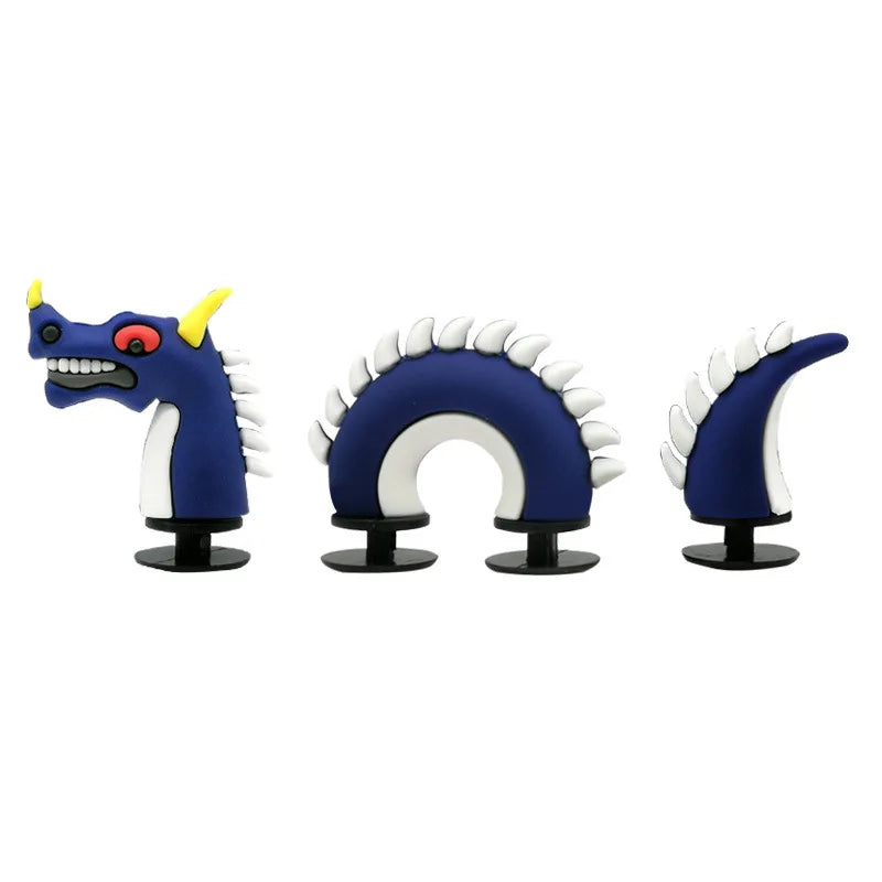 Hit  Cute Cartoon Shoe Decoration Buckle Charms Accessories Head Top Dragon Snake Crocodile DIY Combination Kids BHL1245-cat
